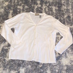 White Liz Claiborne Cardigan